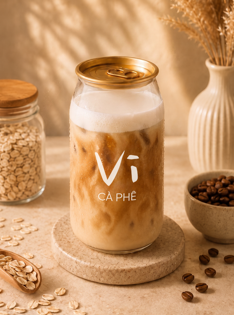 A bottle of Cà Phê Oat
