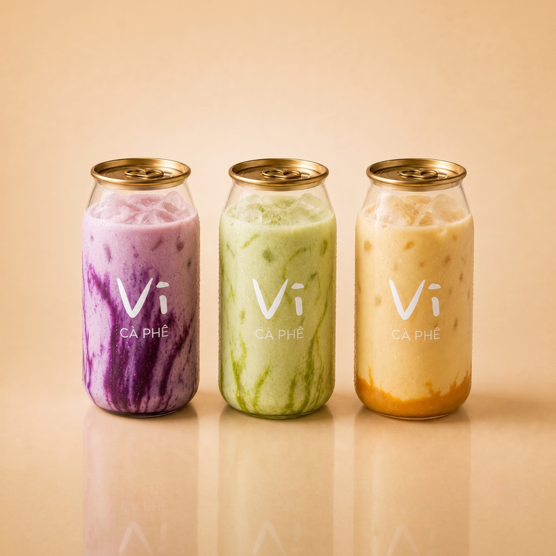 The Yoghurt Flight, three bottles